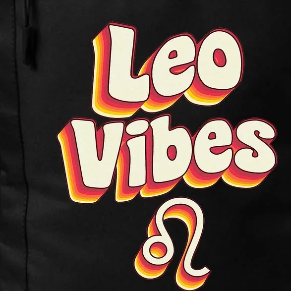 Retro Leo Zodiac Sign Astrology July August Birthday Leo Daily Commute Backpack