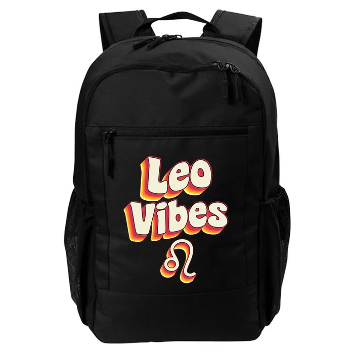 Retro Leo Zodiac Sign Astrology July August Birthday Leo Daily Commute Backpack