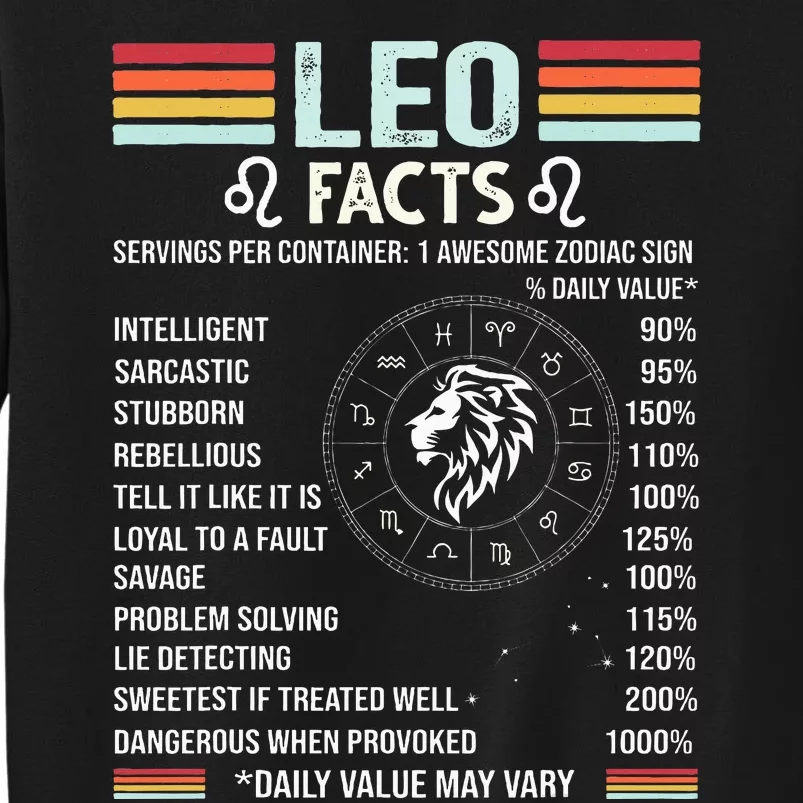 Retro Leo Zodiac Sign Astrology July August Birthday Leo Sweatshirt