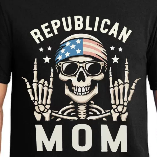 Republican Mom 2024 Election Skeleton Pajama Set