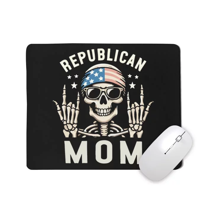 Republican Mom 2024 Election Skeleton Mousepad