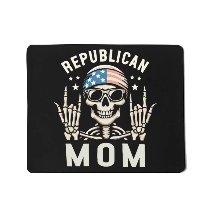 Republican Mom 2024 Election Skeleton Mousepad