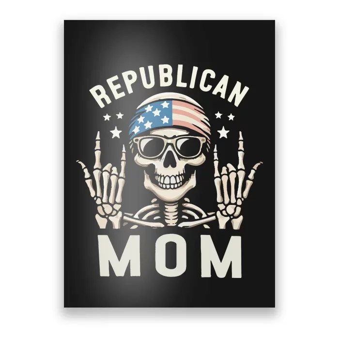 Republican Mom 2024 Election Skeleton Poster