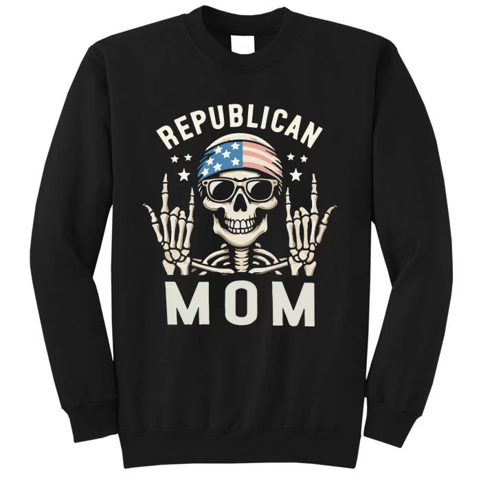 Republican Mom 2024 Election Skeleton Tall Sweatshirt