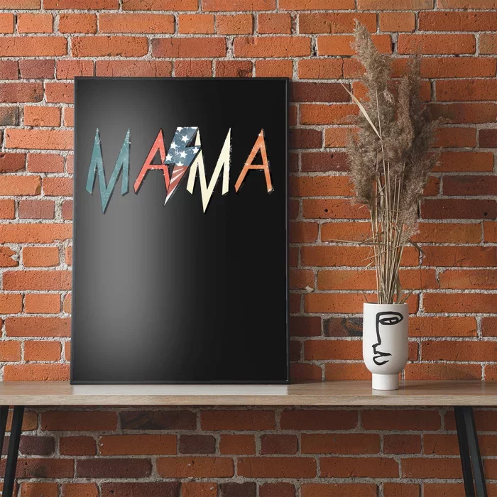 Rocker Mama 4th Of July Mom Mother's Day Poster