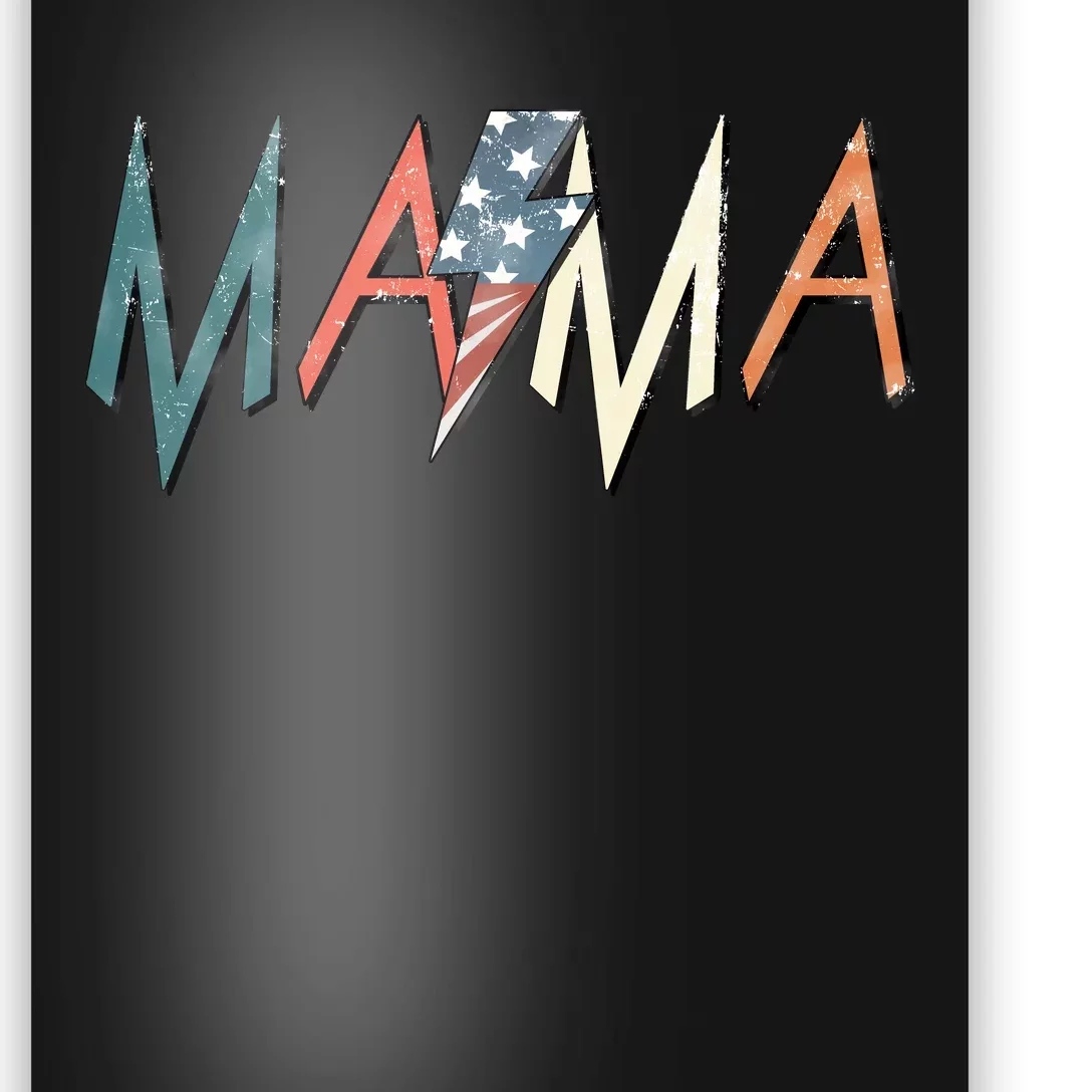 Rocker Mama 4th Of July Mom Mother's Day Poster