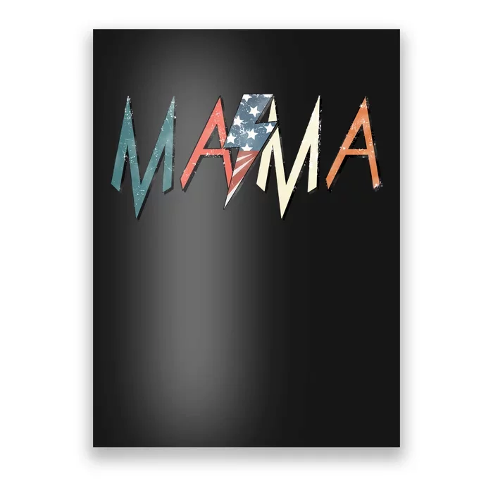 Rocker Mama 4th Of July Mom Mother's Day Poster