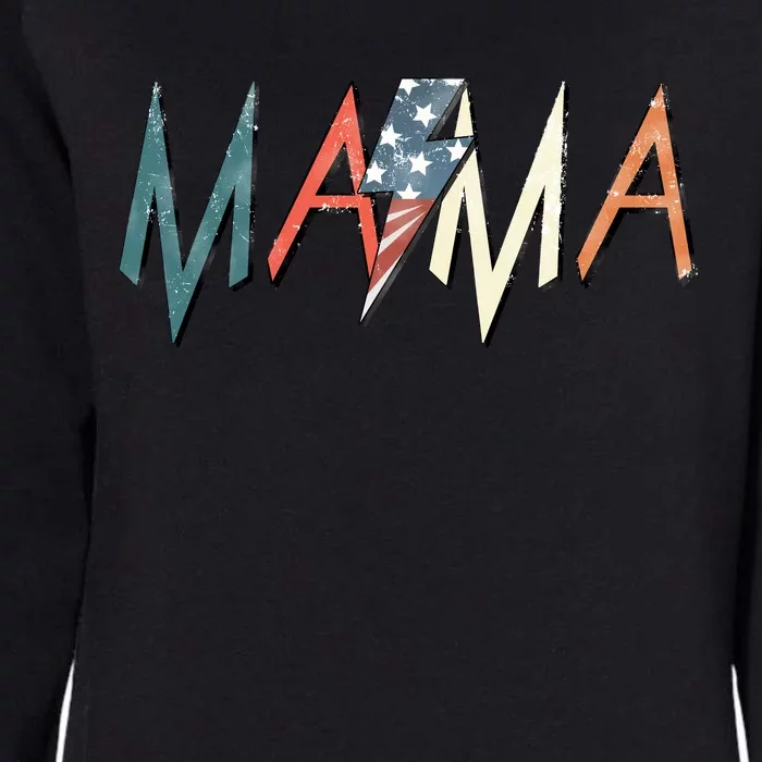 Rocker Mama 4th Of July Mom Mother's Day Womens California Wash Sweatshirt