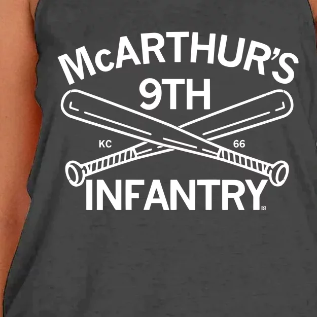 Raygun McarthurS 9th Infantry Women's Knotted Racerback Tank