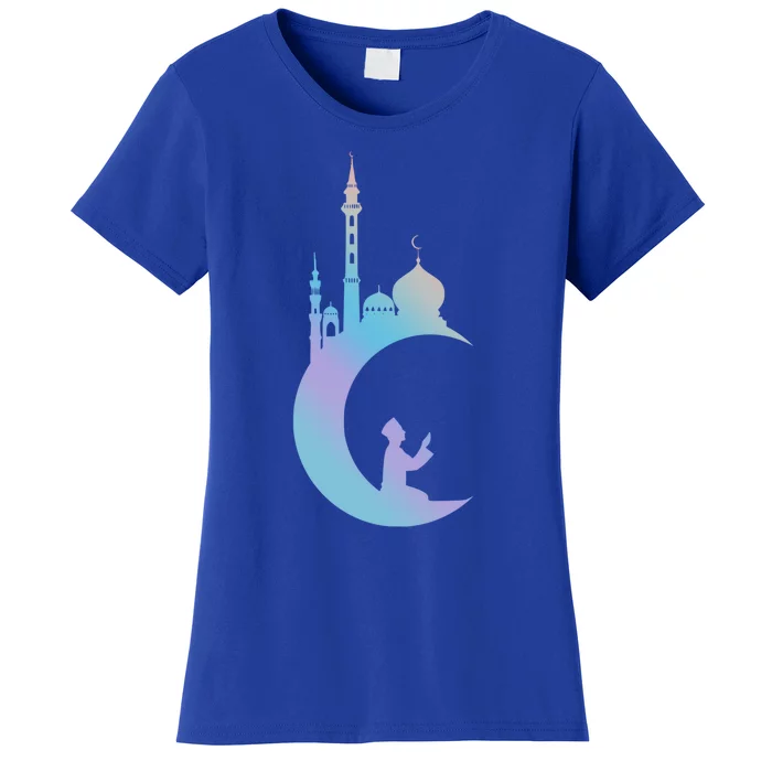 Ramadan Muslim Allah Islam Kareem Mubarak Mosque God Symbol Cool Gift Women's T-Shirt