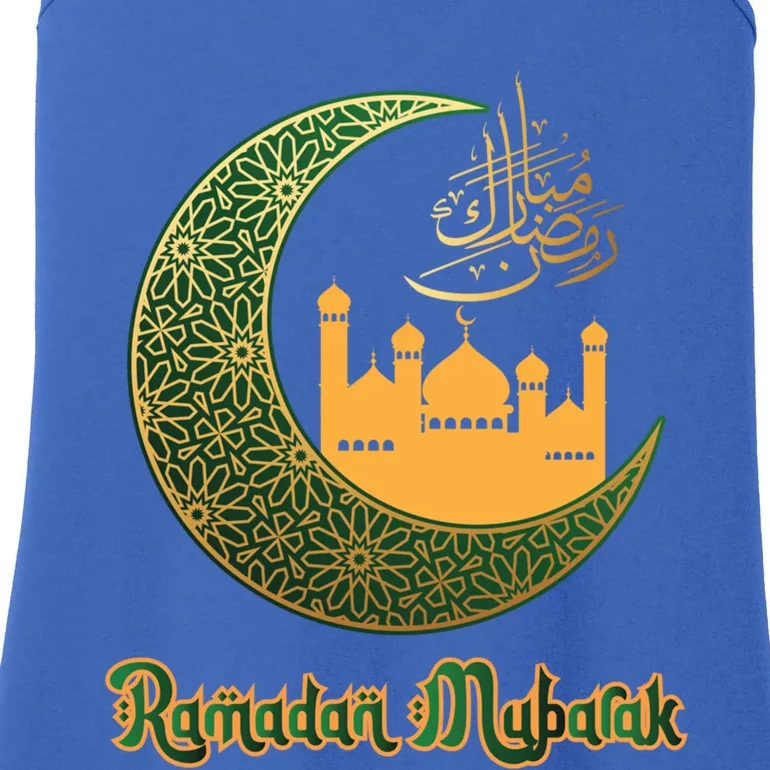 Ramadan Mubarak Arabic Calligraphy Holy Month Of Ramadan Gift Ladies Essential Tank