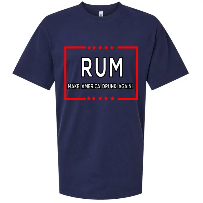 Rum Make America Drunk Again Meaningful Gift Sueded Cloud Jersey T-Shirt