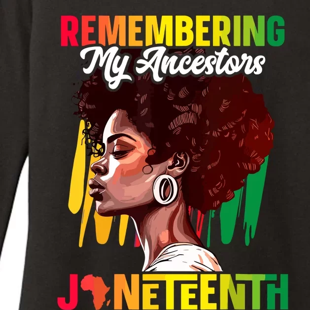 Remembering My Ancestors Black History Juneteenth Womens CVC Long Sleeve Shirt