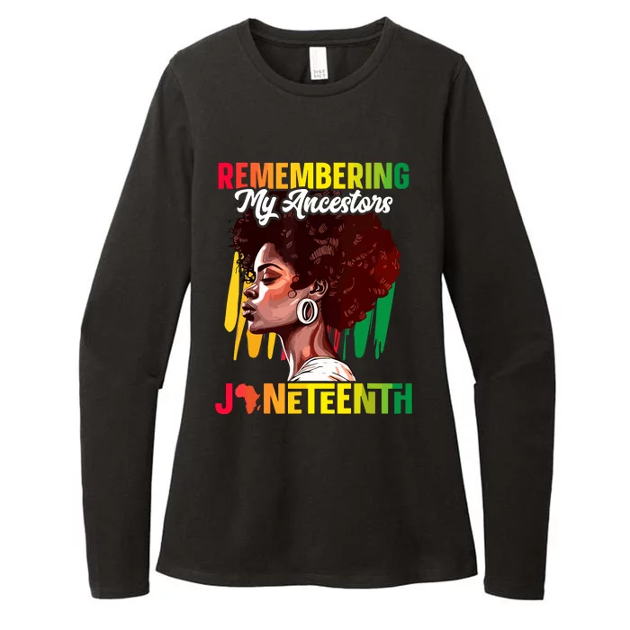 Remembering My Ancestors Black History Juneteenth Womens CVC Long Sleeve Shirt