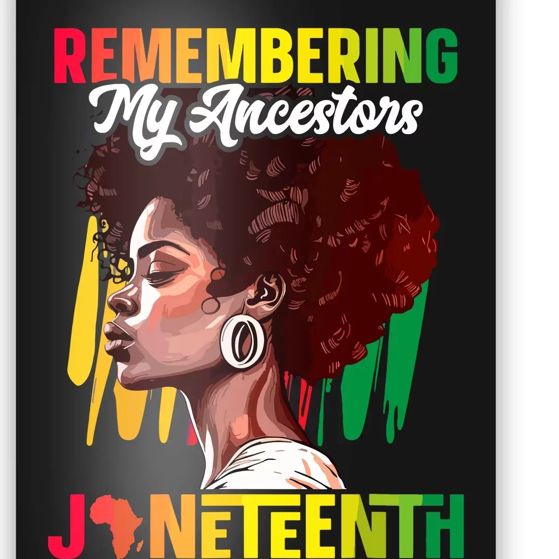 Remembering My Ancestors Black History Juneteenth Poster