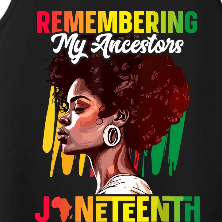 Remembering My Ancestors Black History Juneteenth Performance Tank