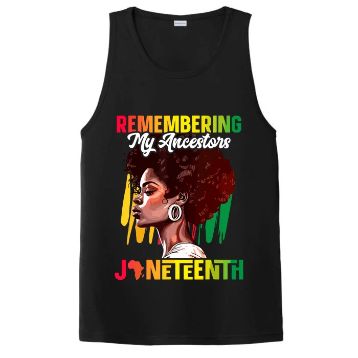 Remembering My Ancestors Black History Juneteenth Performance Tank