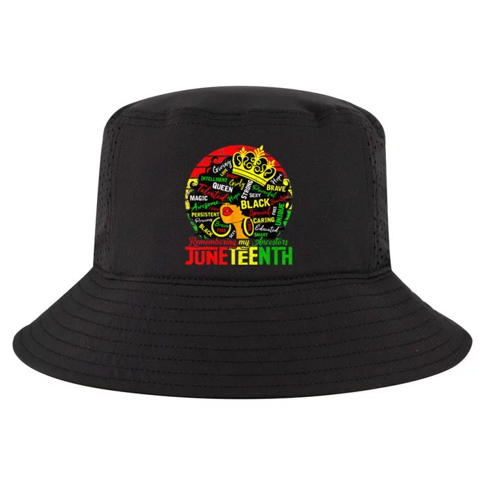 Remembering My Ancestors Juneteenth Celebrate Black Wo Cool Comfort Performance Bucket Hat