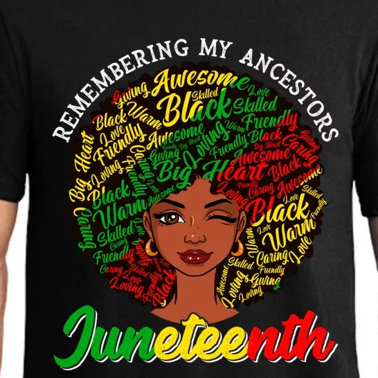 Remembering My Ancestors Juneteenth Black African Gift Pajama Set