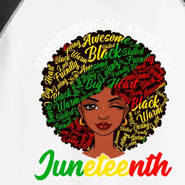 Remembering My Ancestors Juneteenth Black African Gift Toddler Fine Jersey T-Shirt