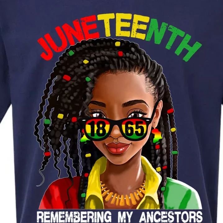 Remembering My Ancestors Juneteenth Celebrate Black Pride Women Sueded Cloud Jersey T-Shirt