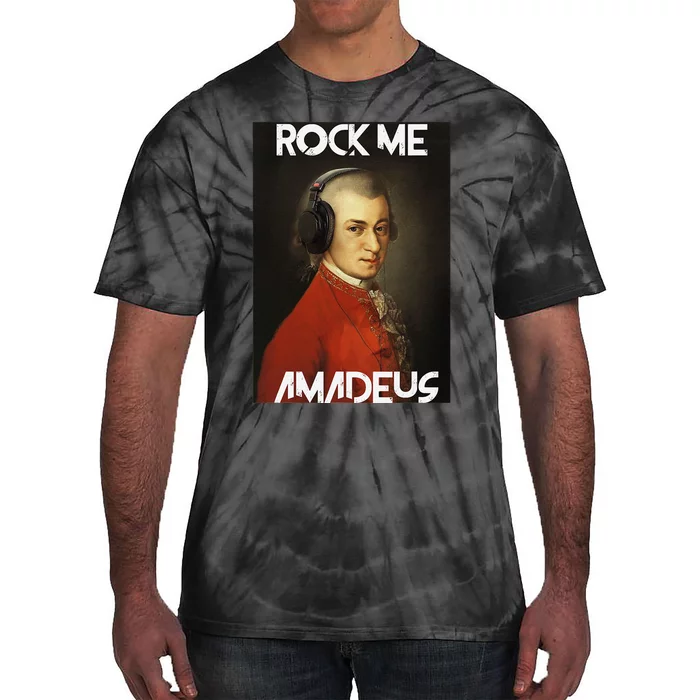 Rock Me Amadeus Wolfgang Amadeus Mozart Piano and Music Tie-Dye T-Shirt