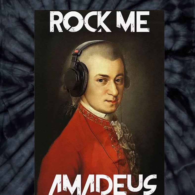 Rock Me Amadeus Wolfgang Amadeus Mozart Piano and Music Tie-Dye T-Shirt