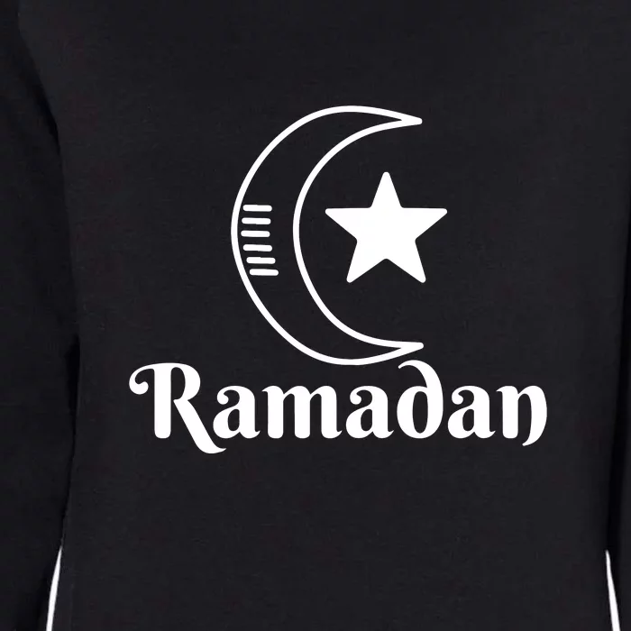 Ramadan Moon Arabic Calligraphy Gift For Ramadan Mubarak Womens California Wash Sweatshirt