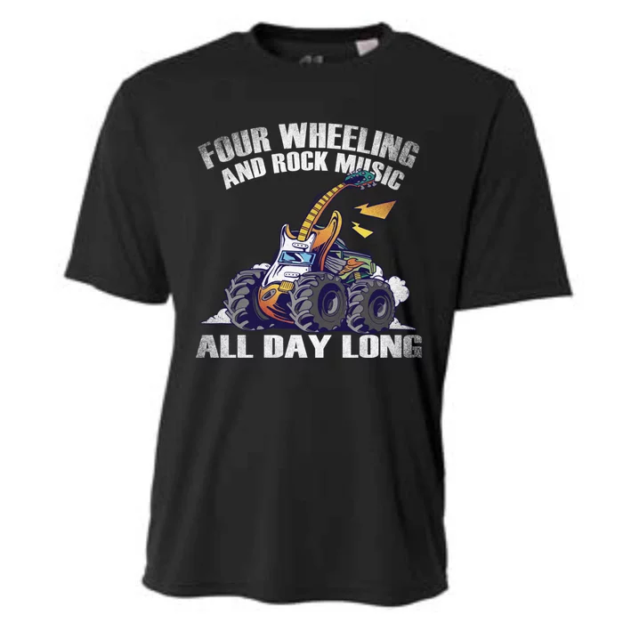 Rock Music And Four Wheeling Fan Gift Cooling Performance Crew T-Shirt