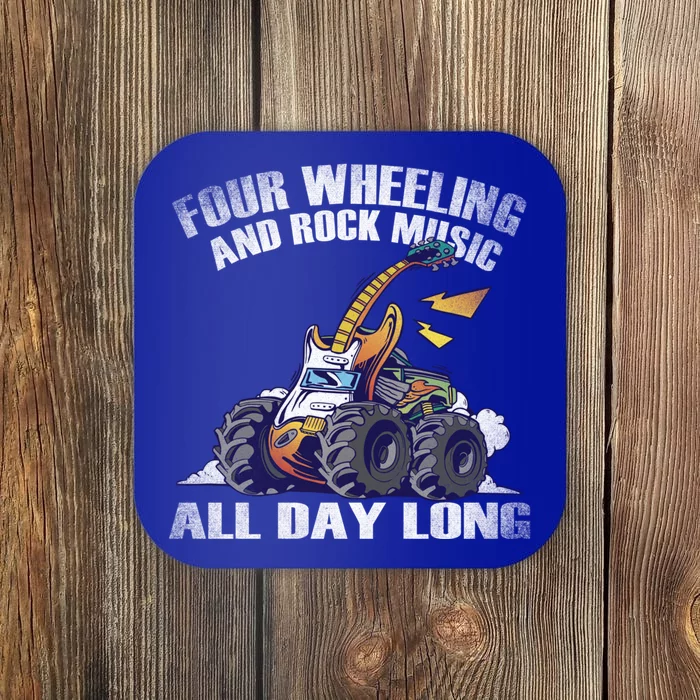 Rock Music And Four Wheeling Fan Gift Coaster