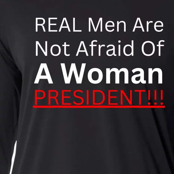 Real Me.N Are Not Afraid Of A Woman President Cooling Performance Long Sleeve Crew