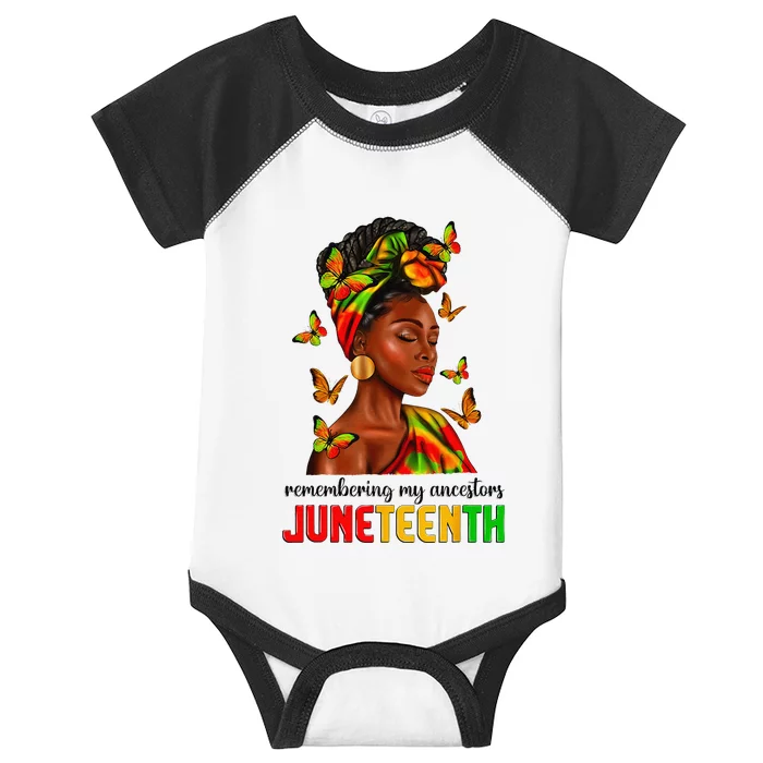 Remembering My Ancestors Juneteenth Celebrate Black Women Infant Baby Jersey Bodysuit