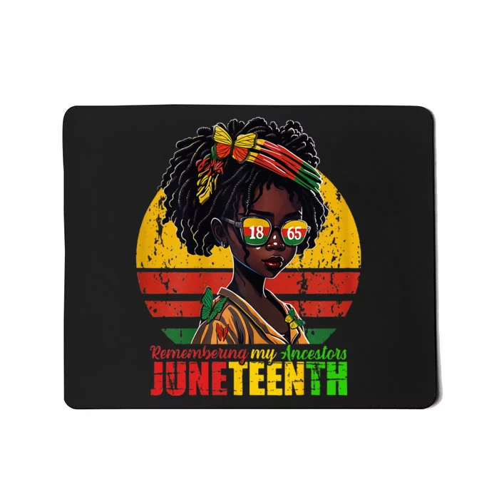 Remembering My Ancestors Juneteenth Locd Hair Mousepad