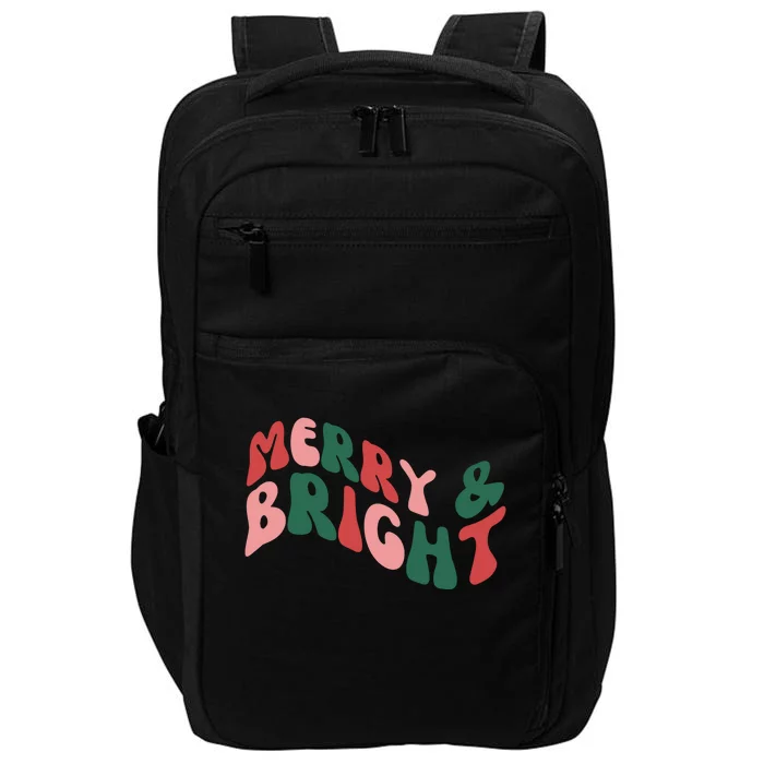 Retro Merry And Bright Long Sleeve Impact Tech Backpack