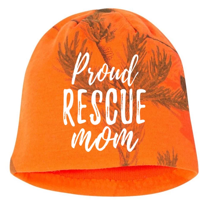 RESCUE MOM Animal Lovers Tee Shelter Dog Cat Love Kati - Camo Knit Beanie