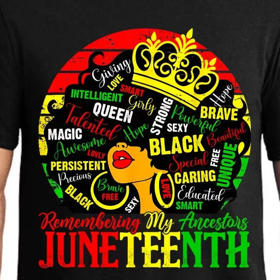 Remembering My Ancestors Juneteenth Celebrate Black Women Pajama Set