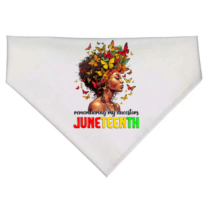 Remembering My Ancestors Juneteenth USA-Made Doggie Bandana