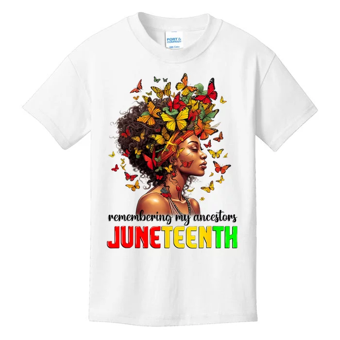 Remembering My Ancestors Juneteenth Kids T-Shirt