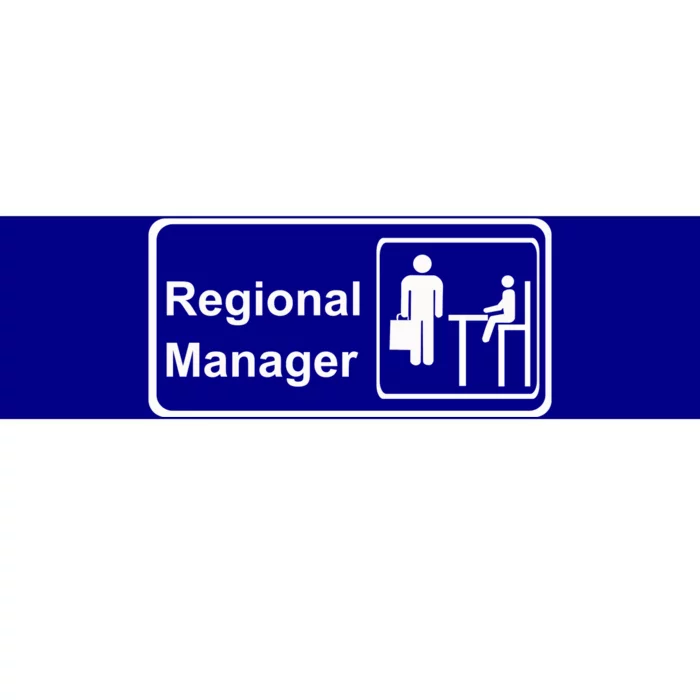 Regional Manager Assistant To The Regional Manager Matching Bumper Sticker