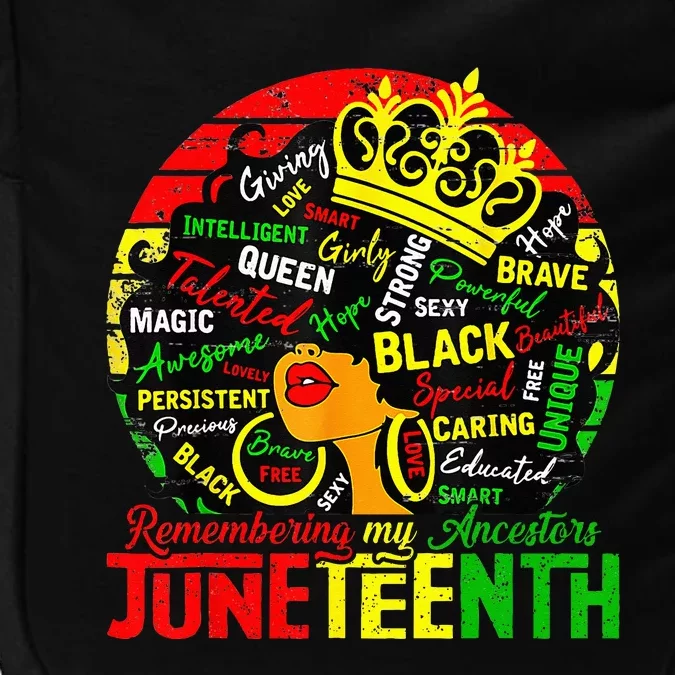 Remembering My Ancestors Juneteenth Celebrate Black Womens Impact Tech Backpack