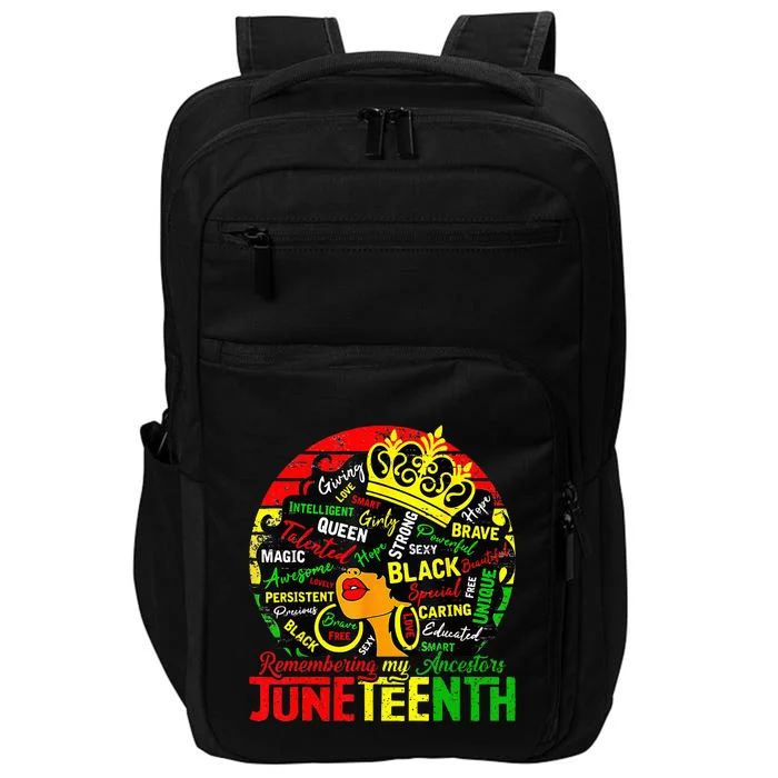 Remembering My Ancestors Juneteenth Celebrate Black Womens Impact Tech Backpack