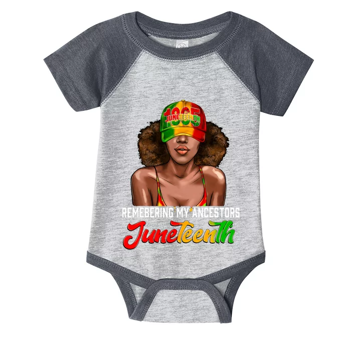 Remembering My Ancestors Juneteenth Celebrate Black Women Infant Baby Jersey Bodysuit