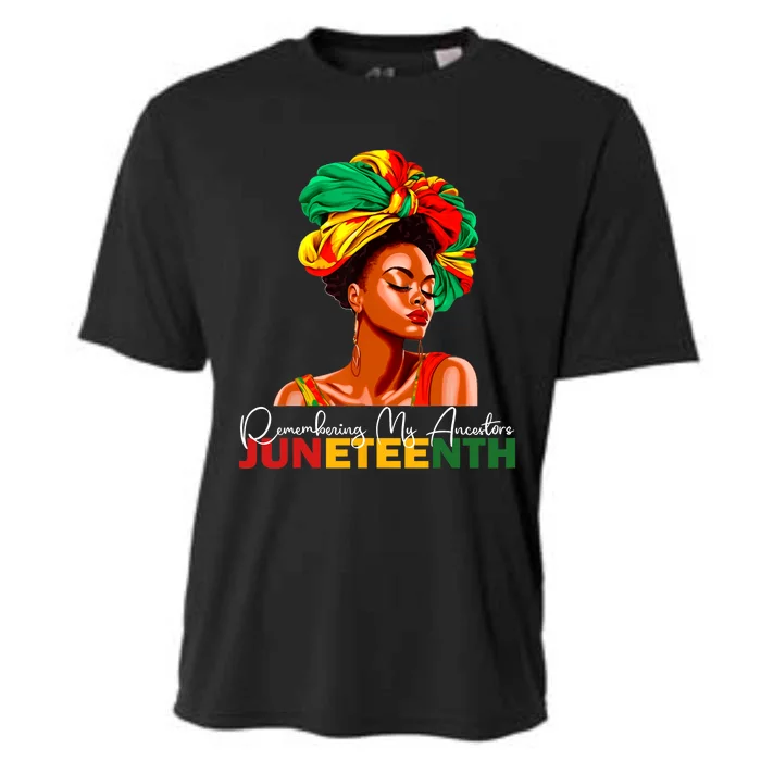 Remembering My Ancestors Juneteenth Celebrate Black Women Cooling Performance Crew T-Shirt