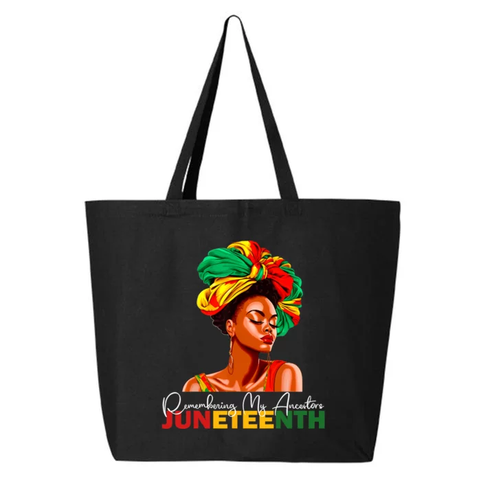 Remembering My Ancestors Juneteenth Celebrate Black Women 25L Jumbo Tote