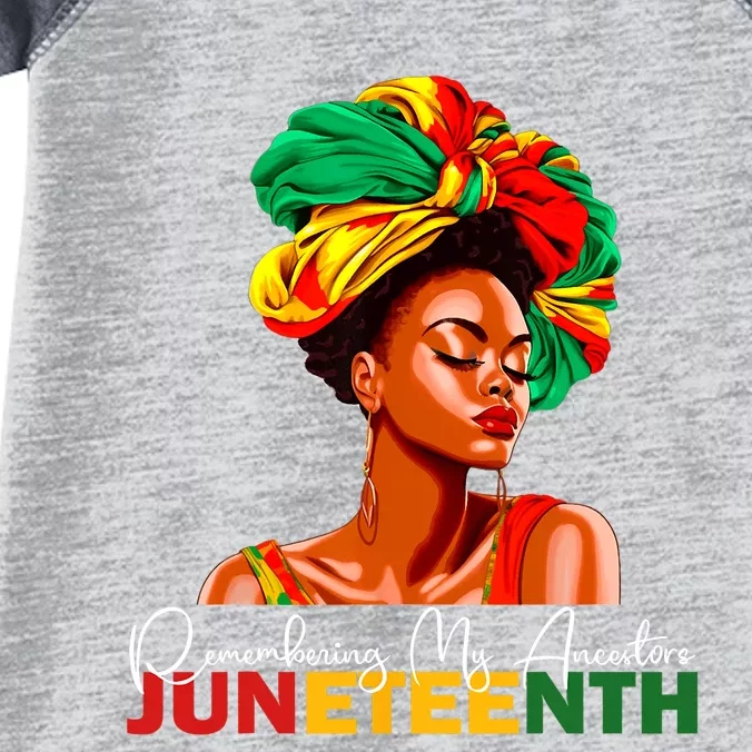 Remembering My Ancestors Juneteenth Celebrate Black Women Infant Baby Jersey Bodysuit