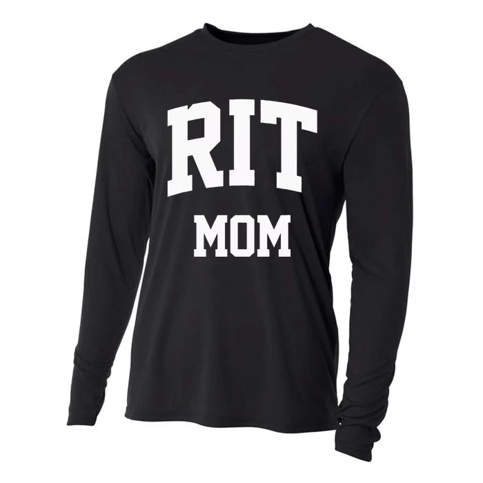 RIT Mom Arch College University Font Cooling Performance Long Sleeve Crew