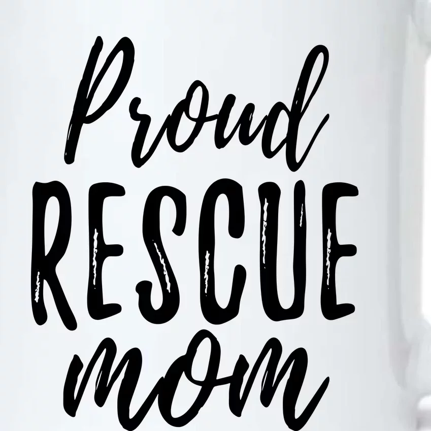 RESCUE MOM Animal Lovers Tee Shelter Dog Cat Love Black Color Changing Mug