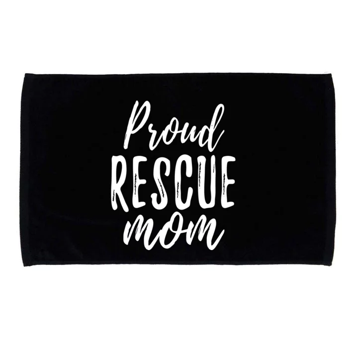 RESCUE MOM Animal Lovers Tee Shelter Dog Cat Love Microfiber Hand Towel