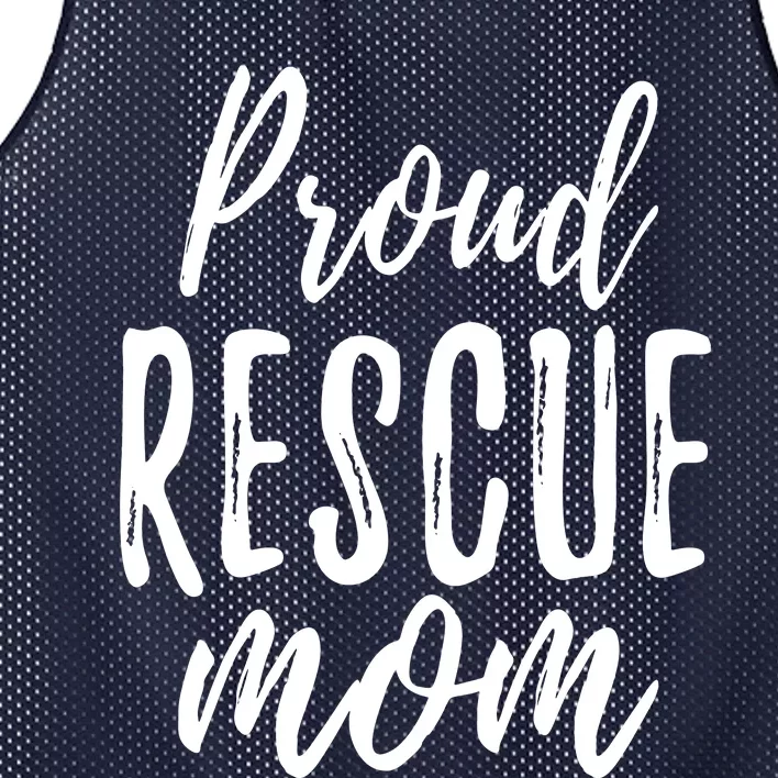 RESCUE MOM Animal Lovers Tee Shelter Dog Cat Love Mesh Reversible Basketball Jersey Tank