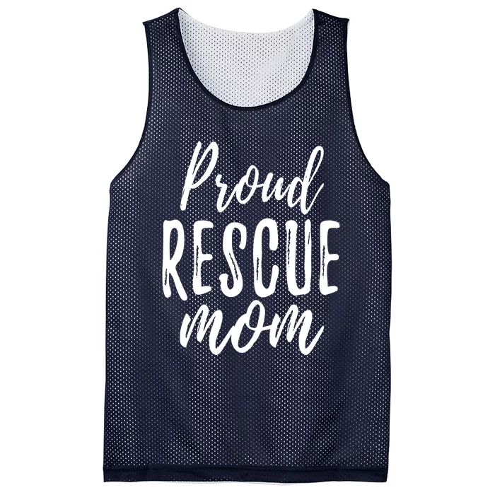 RESCUE MOM Animal Lovers Tee Shelter Dog Cat Love Mesh Reversible Basketball Jersey Tank